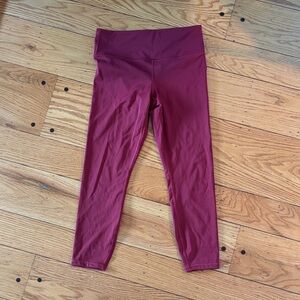 Athleta elation train 7/8 Women's Maroon Leggings